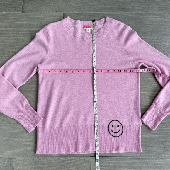 J. Crew Cashmere Classic Fit Crewneck Sweater with Embroidery Pink XS BA402 - Picture 13 of 13